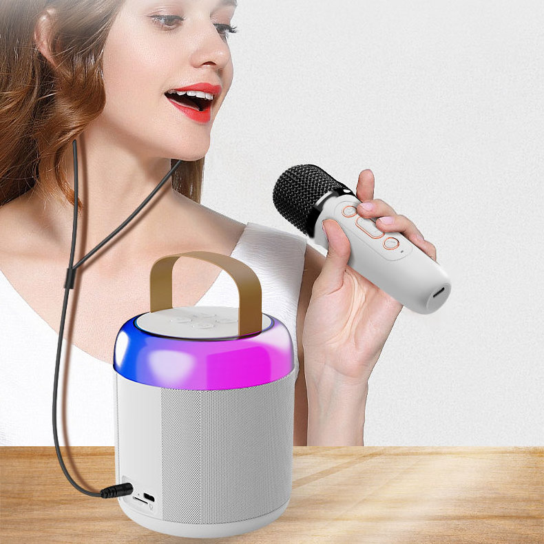 Y2 Speakers with Wireless Microphone Karaoke Mini Usb Interface Portable Wireless Microphone With Speaker For Kids