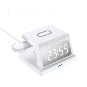 Hot Sale Digital Alarm Clock 15W Fast Wireless Charger For Smart Phone