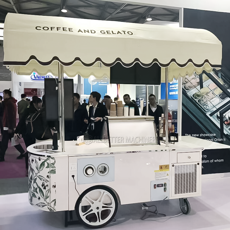 Food Shop Taco Van Pizza Juice Kiosk Candy Cart Hand Push Food Cart Small Food Trailer Hot Dog Ice Cream Cart Customised