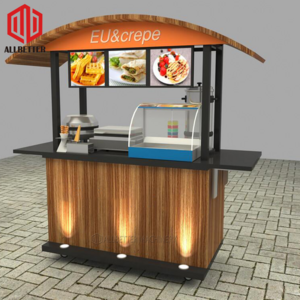 Professional Hot Dog Stand Street Snack Food Cart Ice Cream Mobile Food Carts for Sale Factory Selling Street Galvanized Sheet