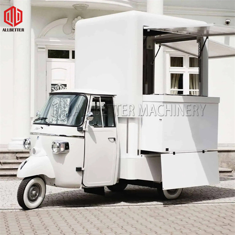 Hot Selling Food Truck Electric Food Cart Tricycle Ice Cream Used Bike Galvanized Sheet Motor Bike Water Pump Customised Japan