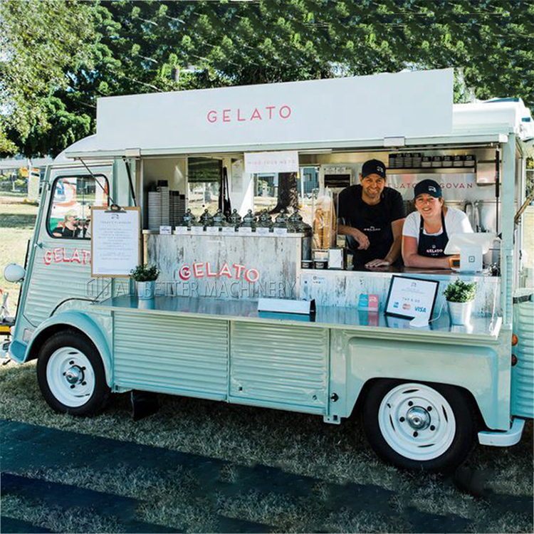 Citroen Electric Ice Cream Food Cart Pizza Trailer Caravan Food Truck Customised Mobile Restaurant Galvanized Sheet Fruit Car