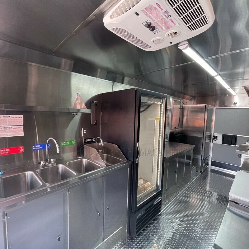 Food Trailers Fully Equipped Hot Dog Cart Ice Cream Kiosk Coffee Shop Enclosed Trailer Food Truck