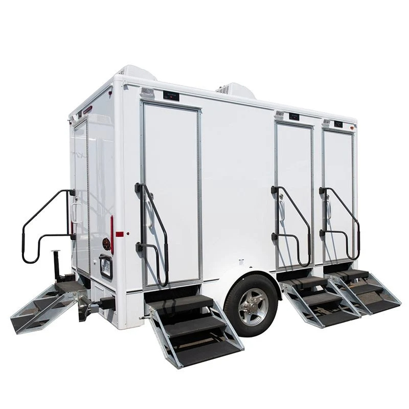 Portable Mobile Bathroom Trailers with Wheel Outdoor Restroom Truck Camping Shower Room Sports Venues Outdoor Toilet Needs