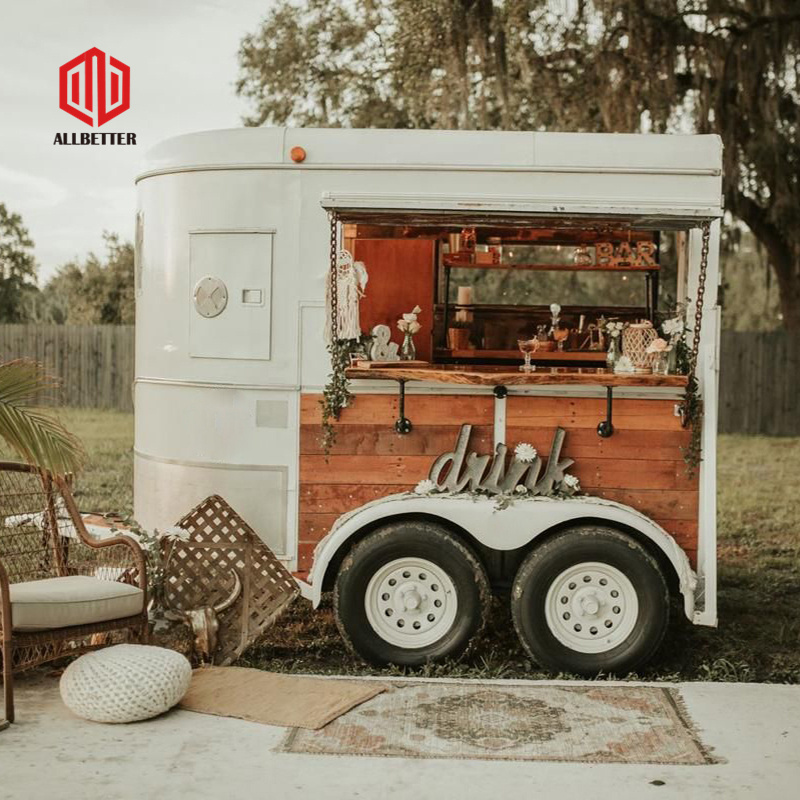 Vintage Hotdog Concession Street Fast Food Cart Mobile Trailer Pizza Food Truck Fully Equipped Restaurant