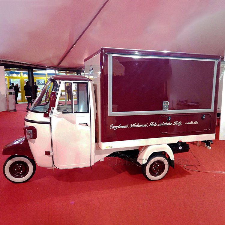 Fast Food Kiosk Electric Food Truck Tuk Tuk Taco Juice Van Mobile Ice Cream Food Cart Hot Dog Vending Cart