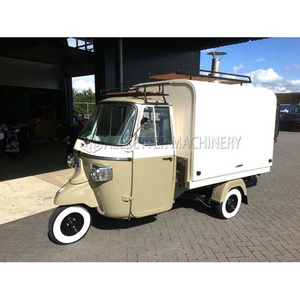 ALLBETTER Custom Electric Tricycle Tuktuk Coffee Pizza Hot Dog BBQ Cart Food Truck Food Truck Piaggio Ape For Sale