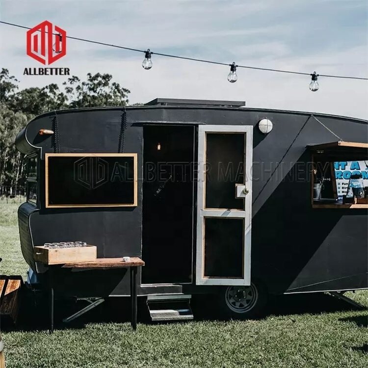 New Design Food Truck Concession Trailer Coffee Cart Ice Cream Truck Fast Food Carts Fully Equipped Mobile Bar Trailer