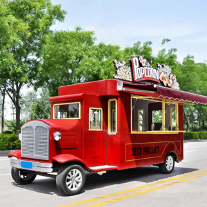 Europe Sale Electric Hot Dog Car Popcorn Street Snacks Catering Fast Food Truck Mobile Ice Cream Cart