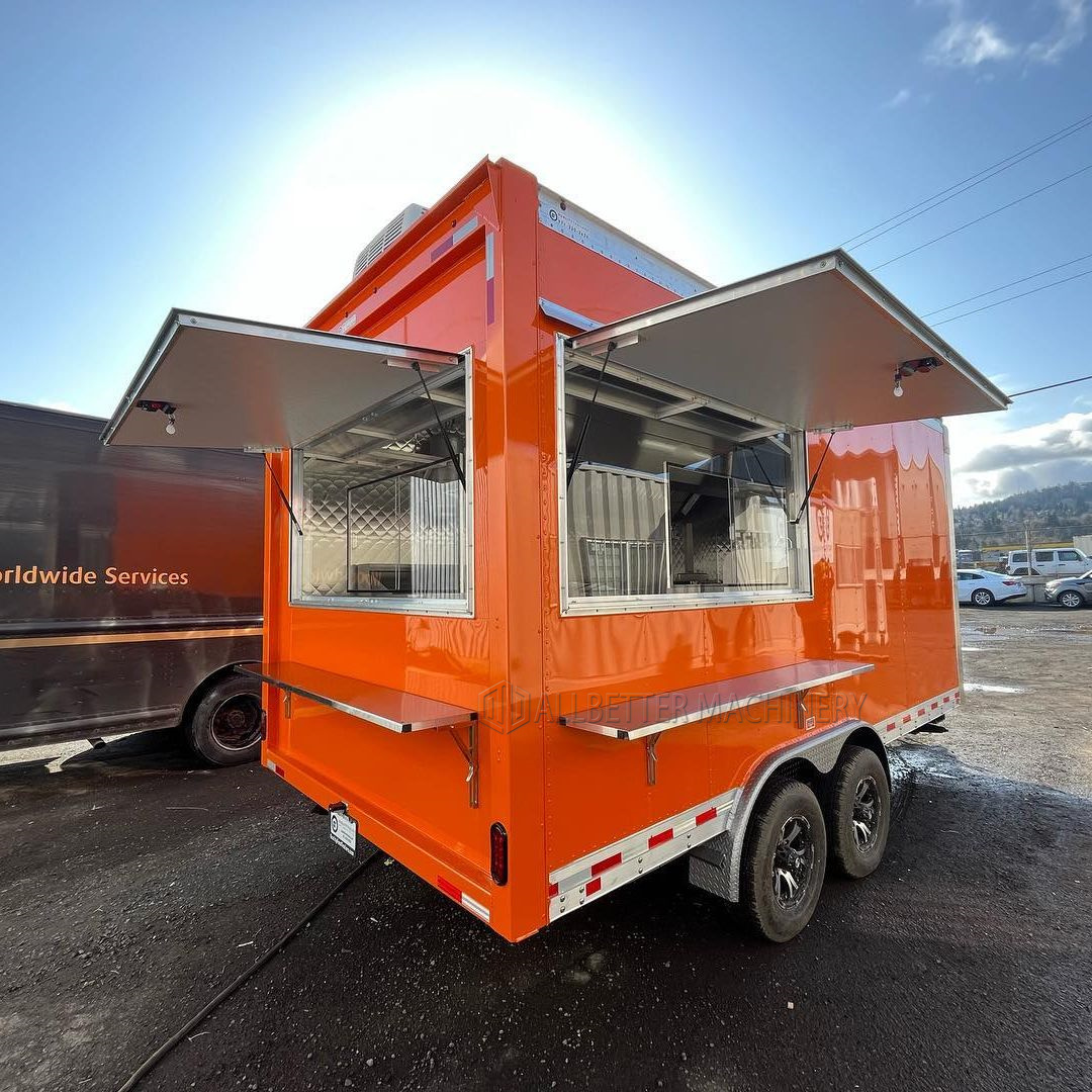 Food Trailers Fully Equipped Hot Dog Cart Ice Cream Kiosk Coffee Shop Enclosed Trailer Food Truck