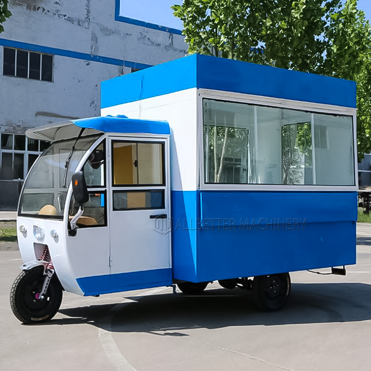 High Quality Cheap Ice Cream Car Electric Tricycle Coffee Van Hot Dog Truck Street Food Bike Food Cart with Wheels