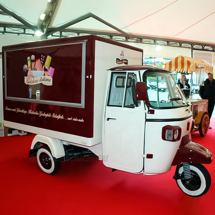 Fast Food Kiosk Electric Food Truck Tuk Tuk Taco Juice Van Mobile Ice Cream Food Cart Hot Dog Vending Cart