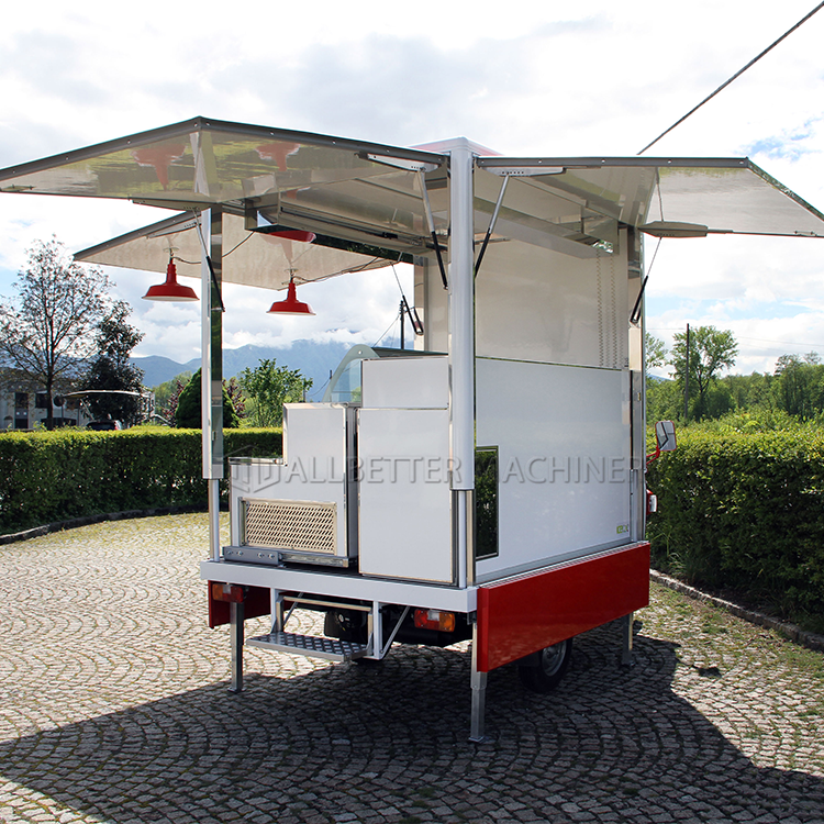 Unique Design Fast Food Kiosk Outdoor Mobile Ice Cream Cart Tricycle Electric Tuk Tuk BBQ Coffee Food Truck Bike