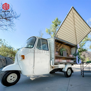 Customized Size Mobile Beer Bar Vintage Food Truck Coffee Cart Electric Tricycle Customised Online Shopping Canada Vending Snack