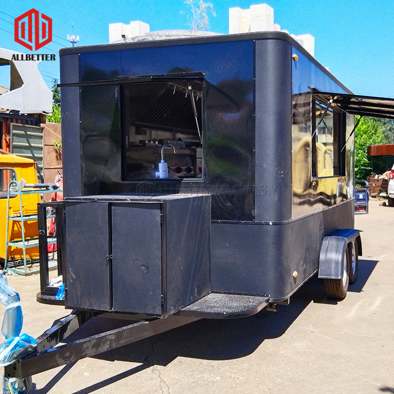 Fast Food Carts Pizza Truck BBQ Kitchen Mobile Fast Food Restaurant Taco Concession Food Trailer Cart Hot Dog Beer Bar