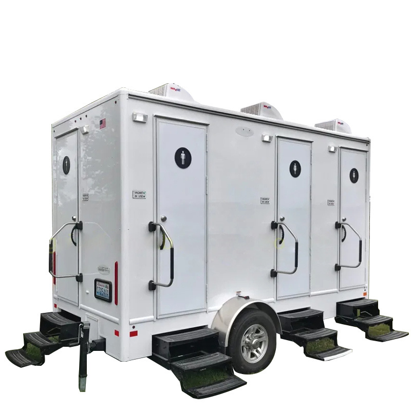 Portable Mobile Bathroom Trailers with Wheel Outdoor Restroom Truck Camping Shower Room Sports Venues Outdoor Toilet Needs