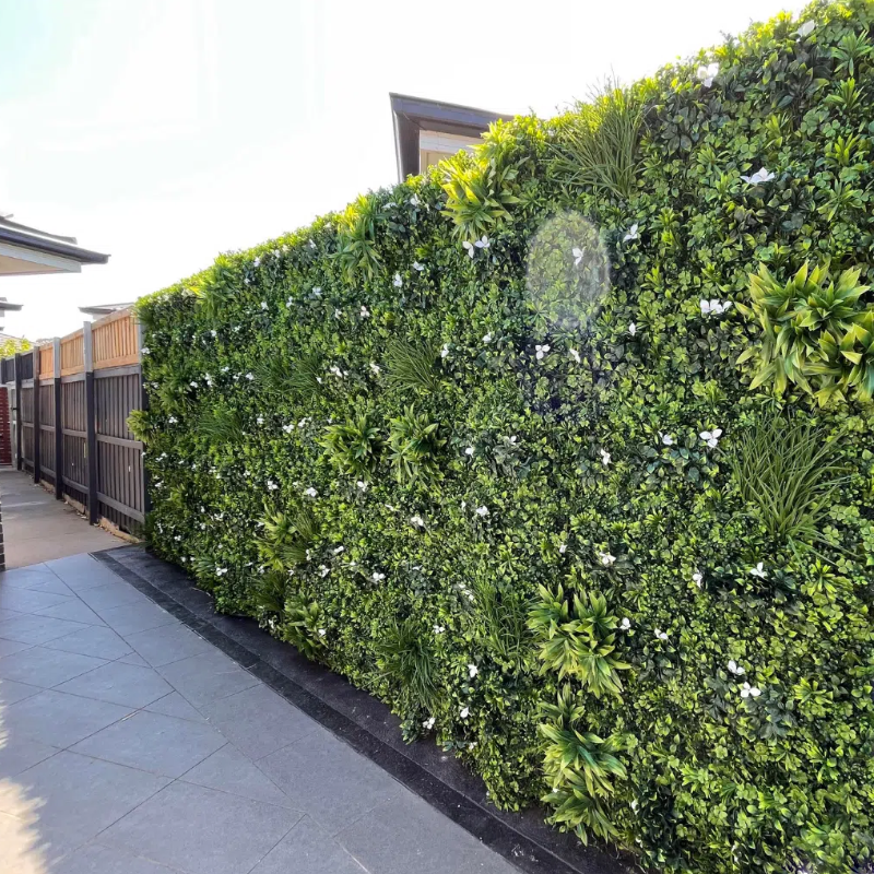 UV Boxwood Faux Greenery Mats Hedge pasto sintetico pared Artificial  plastic synthetic Boxwood Panels Grass Wall Plants