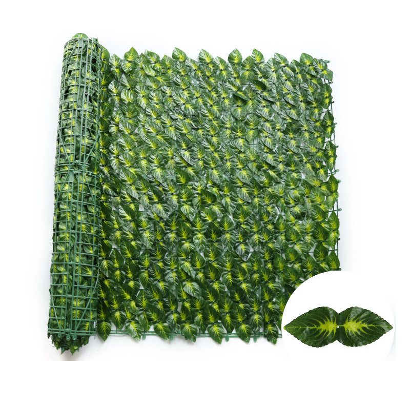 Faux Privacy Fence Last Long Time  Maintenance-Free Artificial Hedges Ivy lattice Fence roll for Outdoor Decor