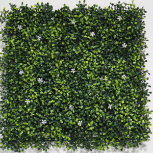 Greenery thick artificial milan grass wall 50*50cm design Durability artificial grass for wall for Indoor Wall Decor