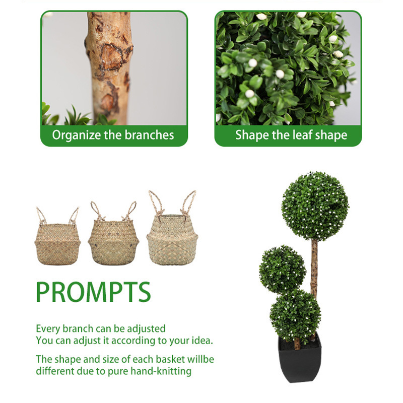 outdoor boxwood Grass ball topiary artificial bonsai tree plants hot sale for outdoor decoration