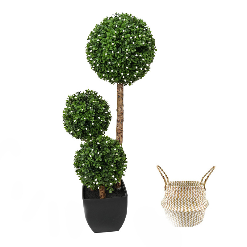 outdoor boxwood Grass ball topiary artificial bonsai tree plants hot sale for outdoor decoration