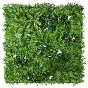 Artificial Grass Wall Panels UV-Anti Boxwood Panels Greenery Wall Backdrop for Indoor Outdoor Privacy Protected