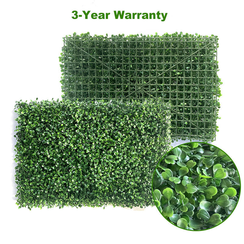 Cheap Milan Grass Wall panel Anti-UV Plastic High Quality Hedge Boxwood Panels Green Plant Vertical Artificial Garden Wall grass