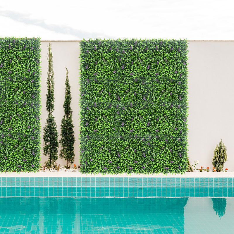 Artificial Plant Wall Artificial Mat Hedge Vertical Garden Grass Wall 1M*1M Green Wall Panel Backdrop