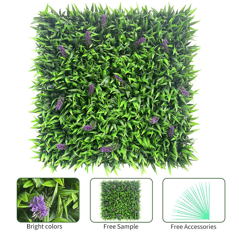 Artificial Plant Wall Artificial Mat Hedge Vertical Garden Grass Wall 1M*1M Green Wall Panel Backdrop