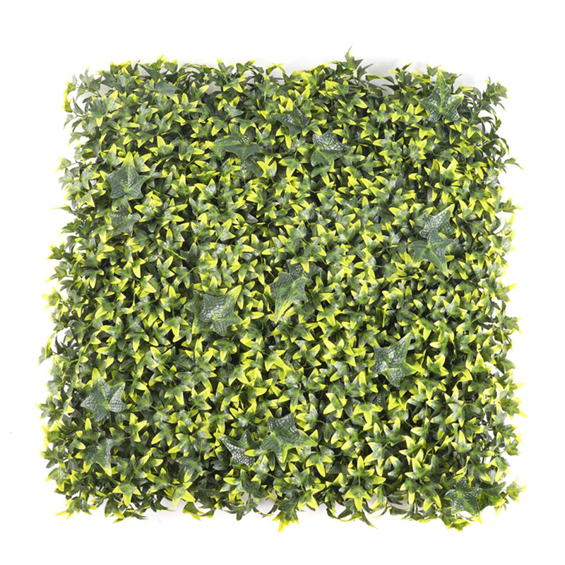 Plant Wall Faux Foliage Panels Artificial Green Grass Boxwood Hedge for Garden Decoration