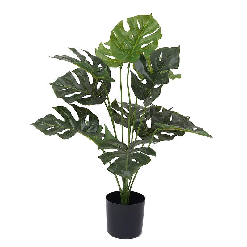 Bonsai plants High quality plastic green leaves artificial turtle trees in pot for garden and home decorate