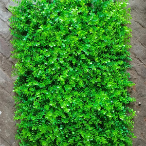 Artificial Eucalyptus Garden Decoration Grass Wall 40*60cm Hanging Plastic Artificial Grass Wall Panels For Outdoor Decor