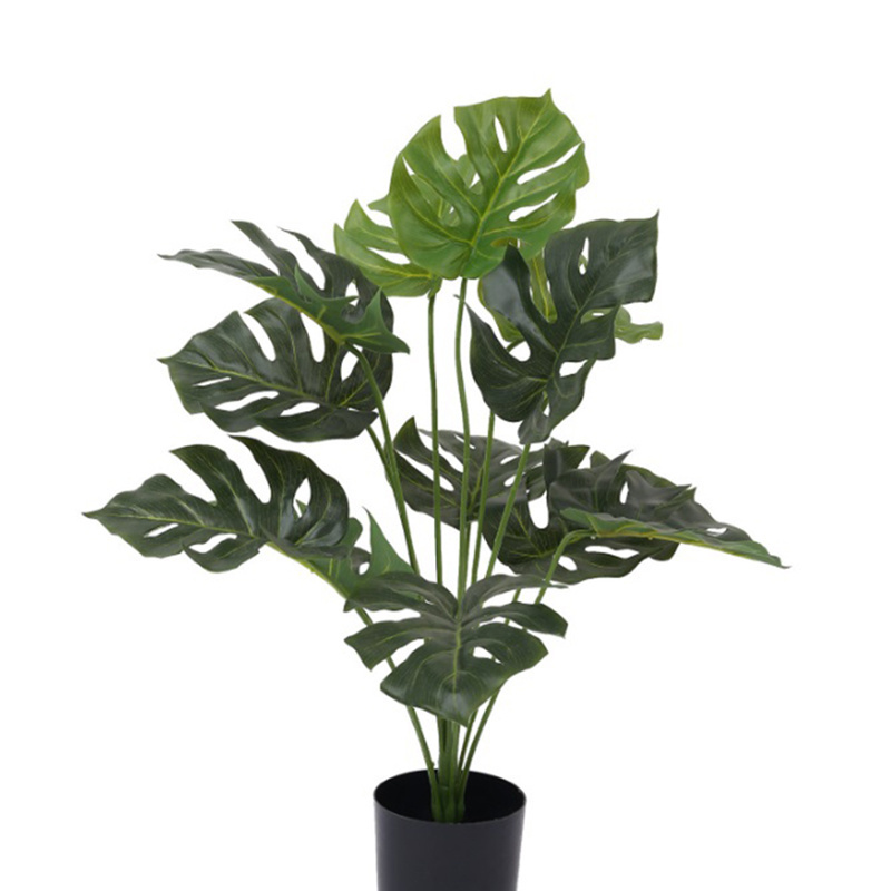 Bonsai plants High quality plastic green leaves artificial turtle trees in pot for garden and home decorate