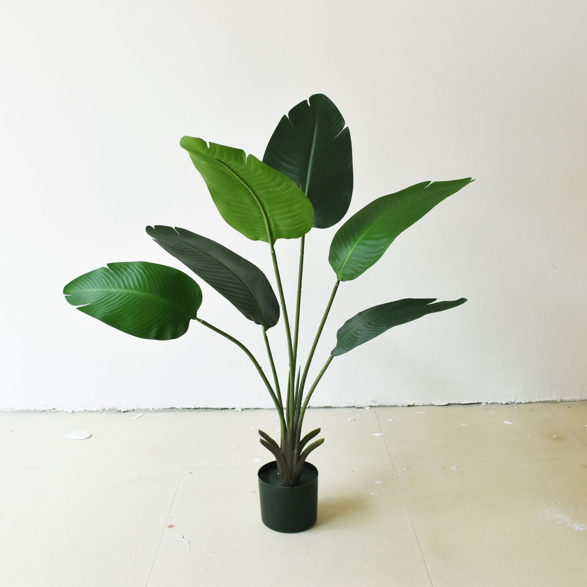 High quality outdoor indoor tropical faux plant traveller banana leaves bonsai artificial tree for home decor.