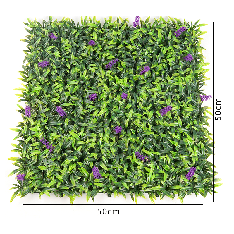 Wholesale Artificial Lavender Green Wall boxwood Panels Outdoor wall decor For Garden Landscaping Fence