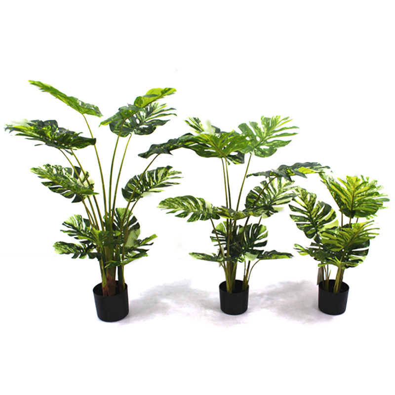 Bonsai plants High quality plastic green leaves artificial turtle trees in pot for garden and home decorate