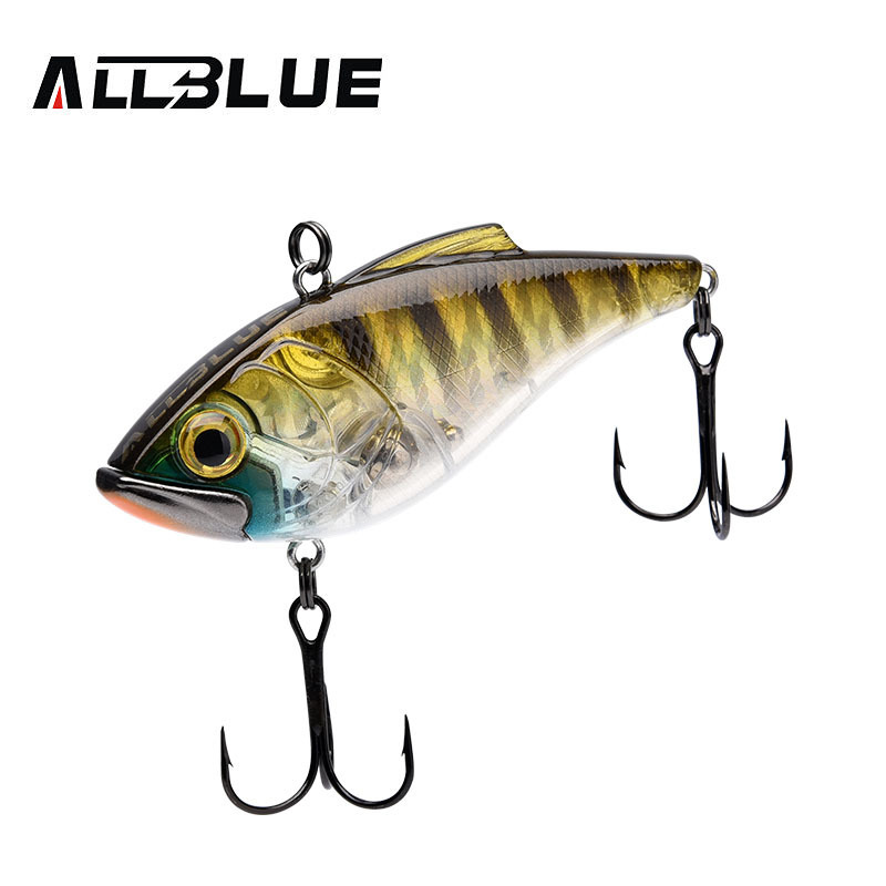 ALLBLUE Lipless 17.2g 70mm Crankbait Sinking VIB Lure Vibration Hard Plastic Bait Winter Ice Lure Fishing