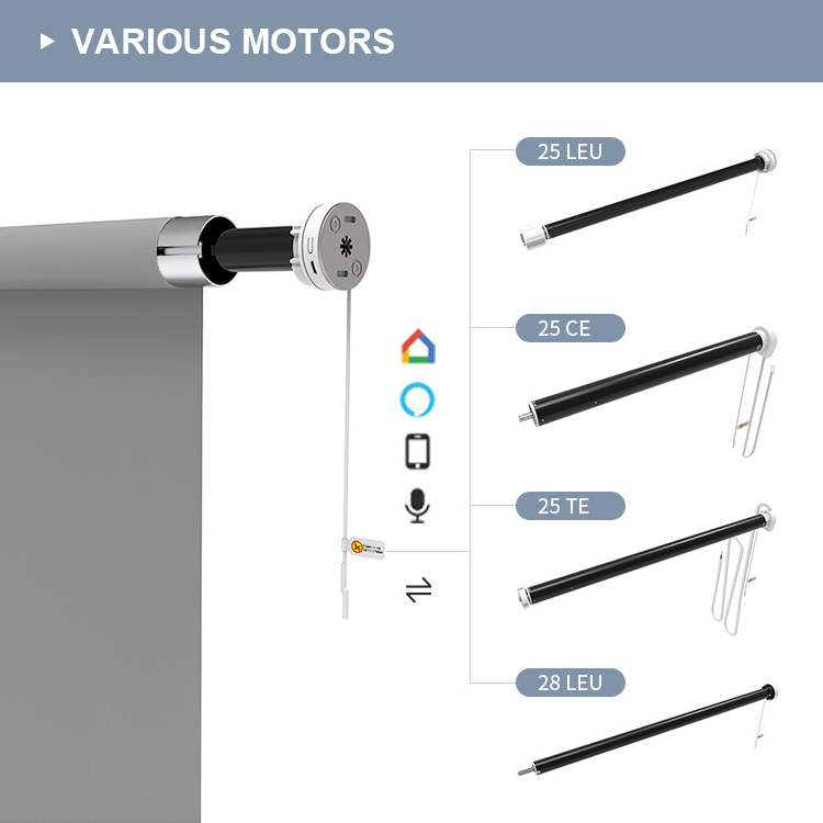 Smart Window Cordless Shades Electric Manual Roller Blinds Shades Shutter