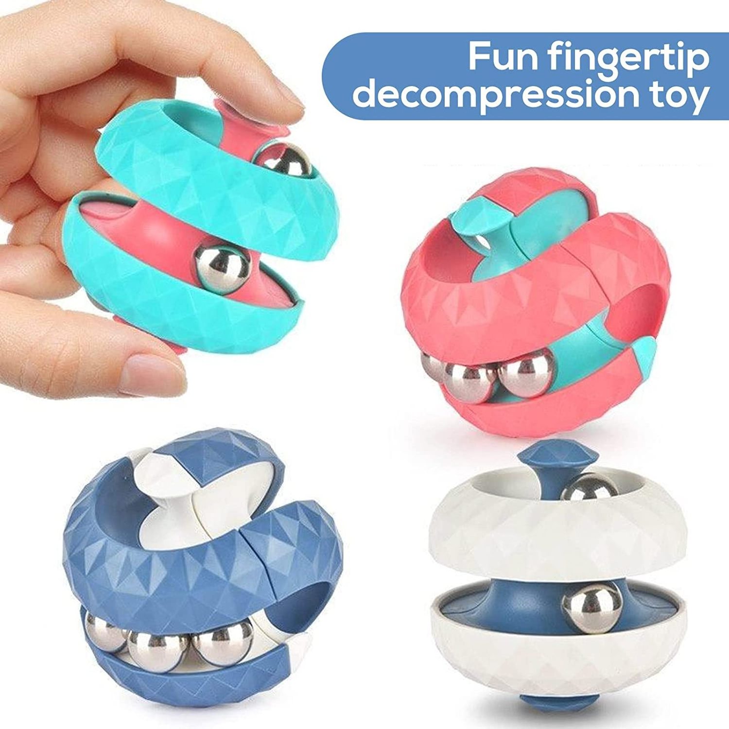 hot sale decompression Puzzle Games Office Desk Toys Orbit Ball Fidget Cube Toys Creative Top Spinning Hand Toy