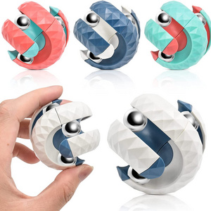 hot sale decompression Puzzle Games Office Desk Toys Orbit Ball Fidget Cube Toys Creative Top Spinning Hand Toy