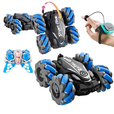 Hot sale 2.4G Mini Gesture Induction Remote Control Stunt Twist Deformation Car with light kids toy car