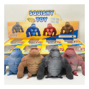 tik tok hot sale Gorilla squeeze toy decompression novelty venting fidget toy elastic stretch gorilla toy