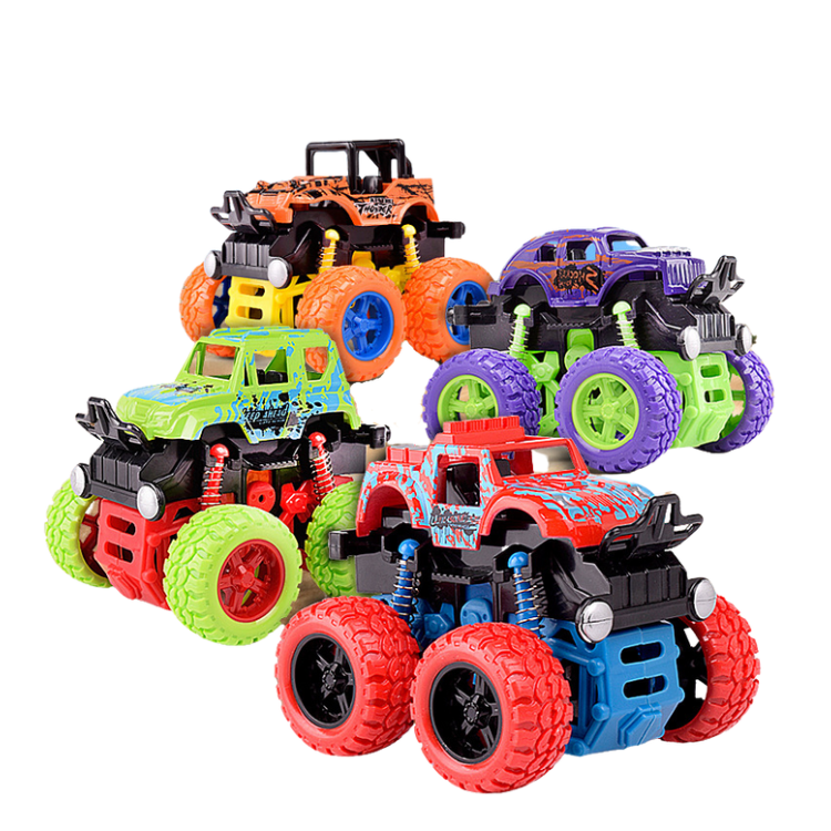 promotional kids toy big wheel car inertia 4 wheel drive offroad vehicle stunt High-speed shock-absorbing car