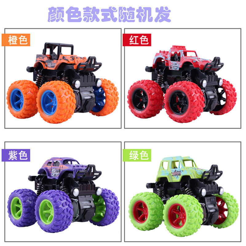 promotional kids toy big wheel car inertia 4 wheel drive offroad vehicle stunt High-speed shock-absorbing car