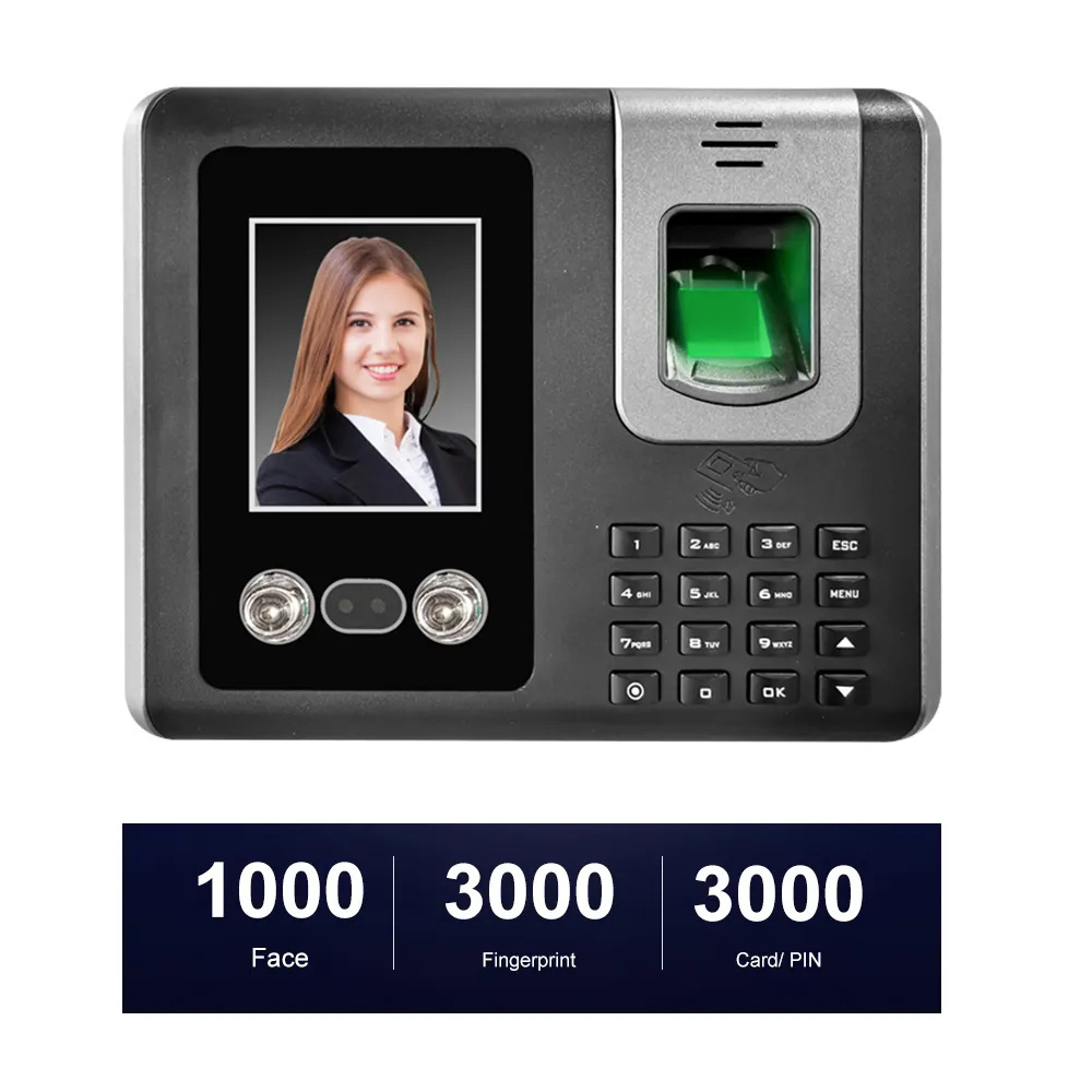 Remote attendance management free charge of software wireless Face and fingerprint time attendance device