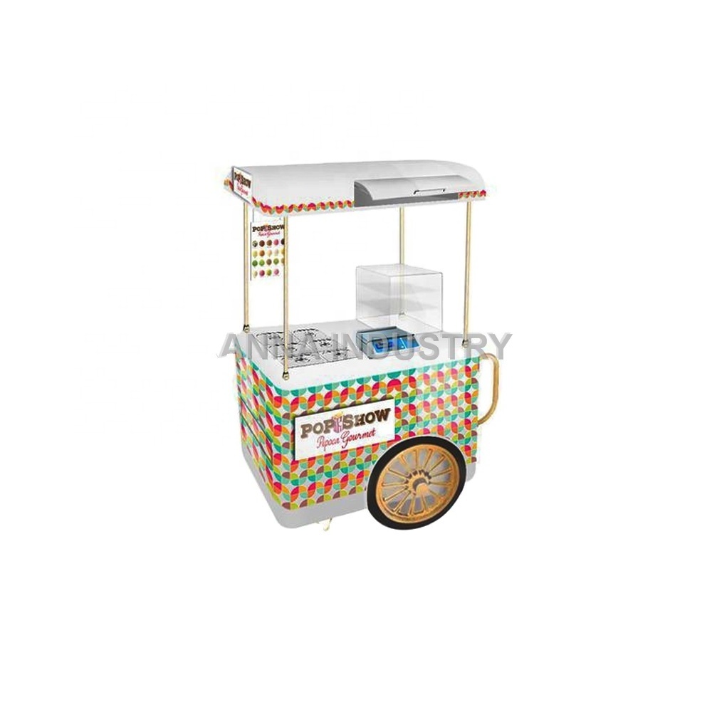 cooling conveyor snack Gelato cart mini ice cream stand for sale