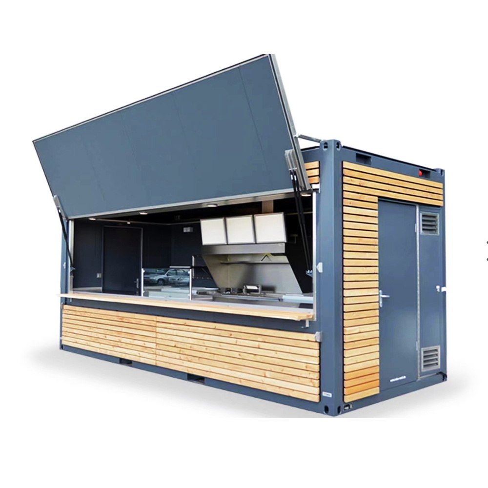 20ft 40ft Low price high quality customized shipping container coffee bar restaurant prefabricated for sale