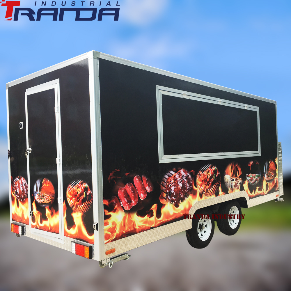 2021 USA Standard Mobile Hotdog Food Trucks Mobile Ice Cream Food Truck Trailer Crepe Food Cart For Sale