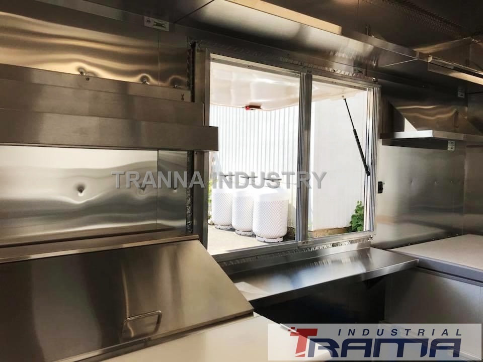 2021 Tranda Industry Fast Cheap Retro Gyros Australian Standard Food Trailer Truck with Kitchen for Food