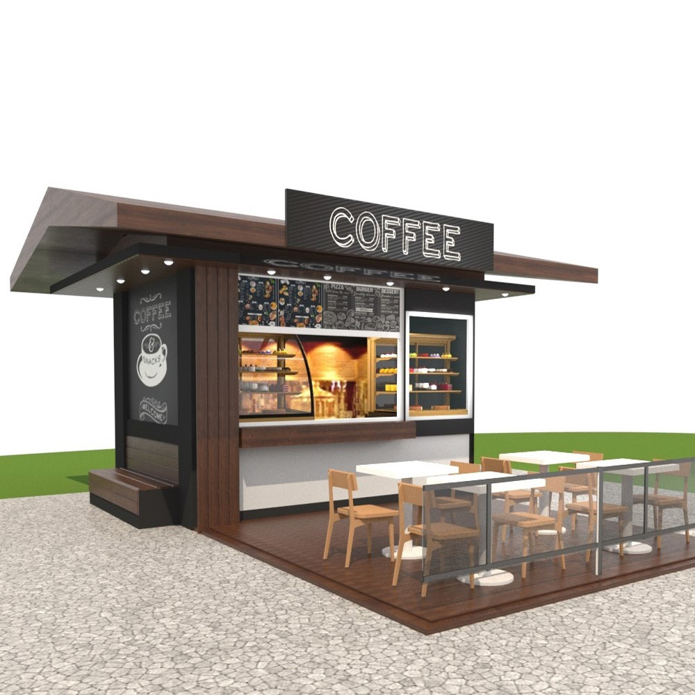 20ft 40ft Low price high quality customized shipping container coffee bar restaurant prefabricated for sale